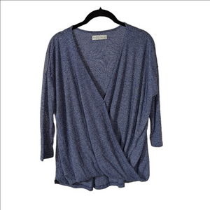 A&F draped top V-neck Hi Low Design Grey Size S